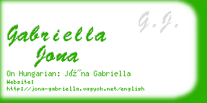 gabriella jona business card